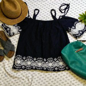 🔥Soho Navy Blue Top